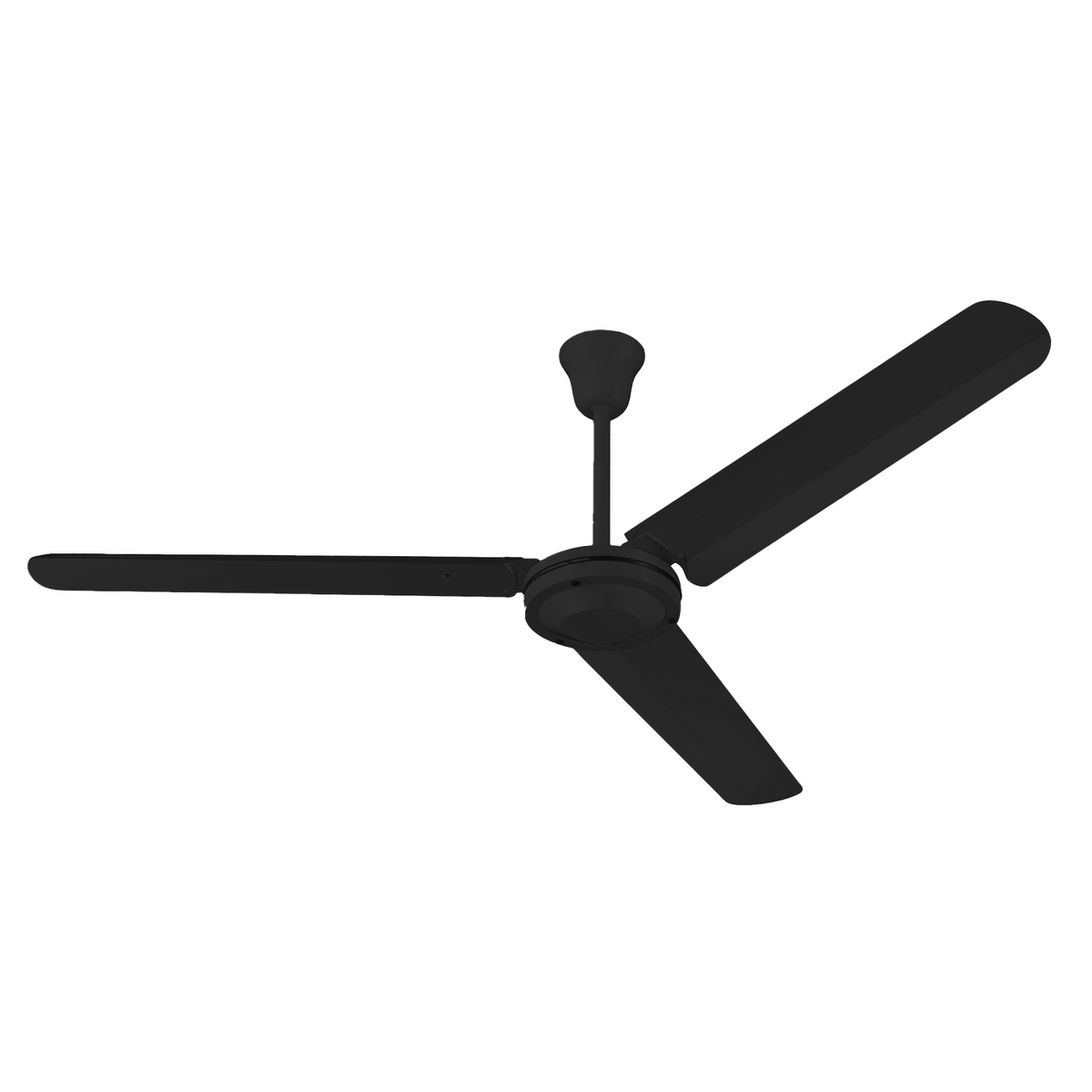 56” Industrial Ceiling Fan – 7820 CFM, 74W Power, Single Speed 300 RPM, UL Listed, High Torque Motor with 24” Downrod
