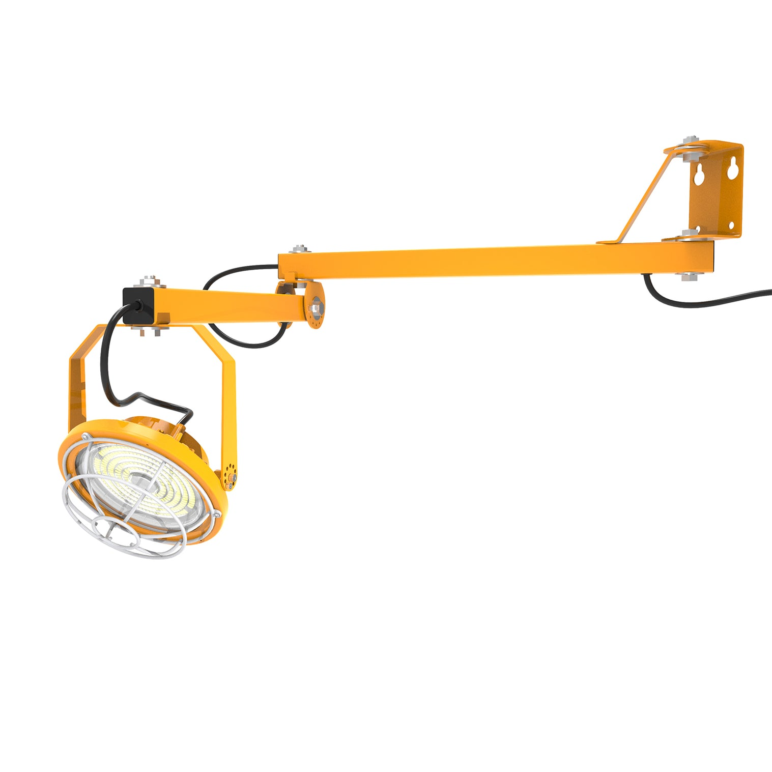30W LED Dock Light with Adjustable Steel Mounting Arm – AC 120-277V, 5000K Daylight | Model DKL-30W-120V-50K-V2