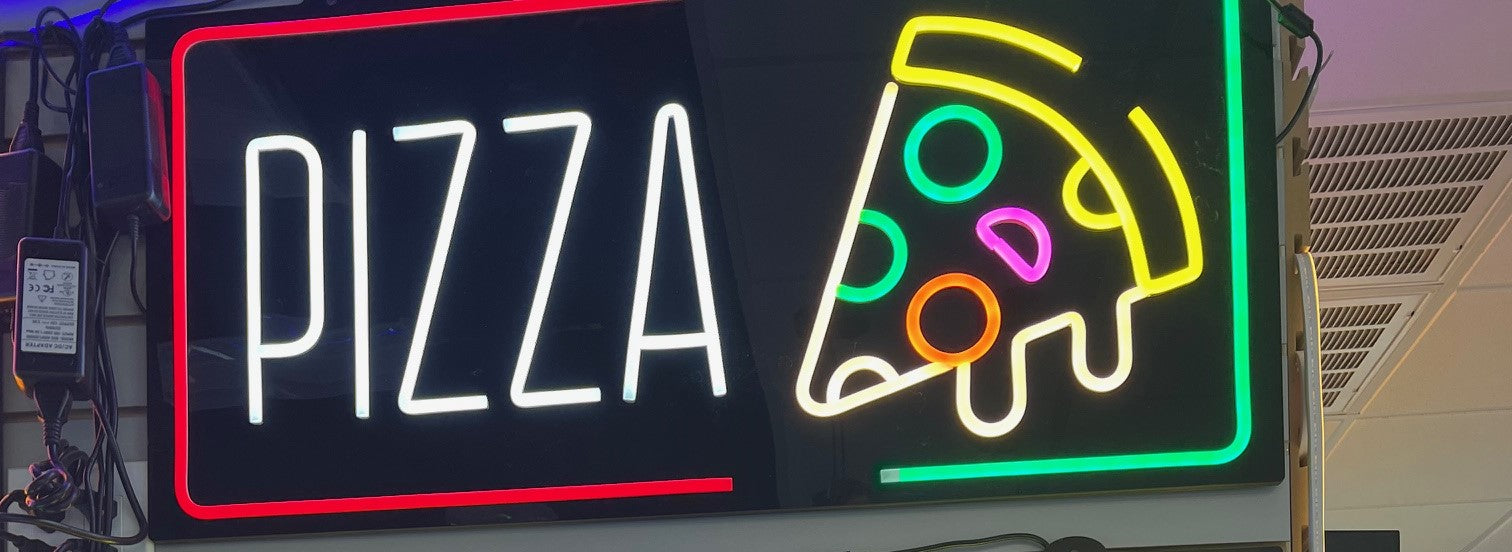 Assorted Neon Signs 30" with power supply and chain/ Business Window Signs